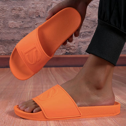 Happy Slides Men's Plain Sandal Slipper Light-Weight and Soft Custom Logo Flat Slippers for Winter Latest Design