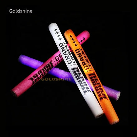 Custom Logo LED Light-Up Foam Glow Sticks for Concert Party Event and Toy Supplies Glow up Sticks Colorful Candy Use