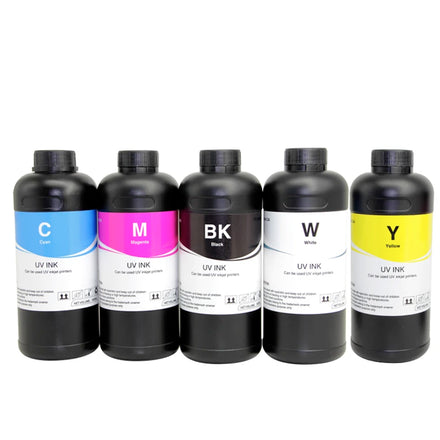 1000ml UV INK for Materials ABS PC PET TPU PU Soft Hard Leather Metal Soft Hard 1000ml UV INK for Epson TX800 L805 XP600 I3200