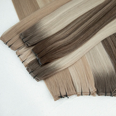 LeShine Russian European Hot Selling Genius Human Hair Genius Weft Hair Extensions