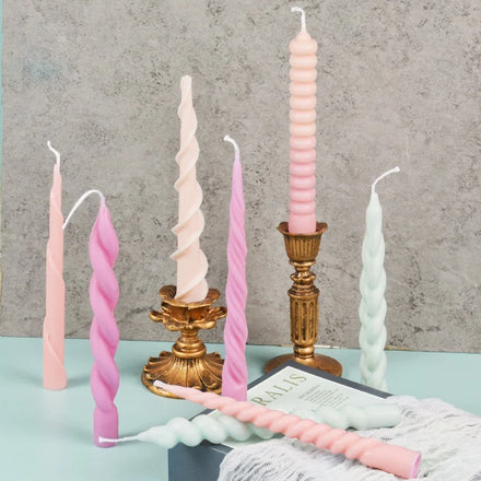 Long Candle Aromatherapy Silicone Mold DIY Upgraded Version Ins Wind Stage Candle Spiral Candle bar Grinding Tool