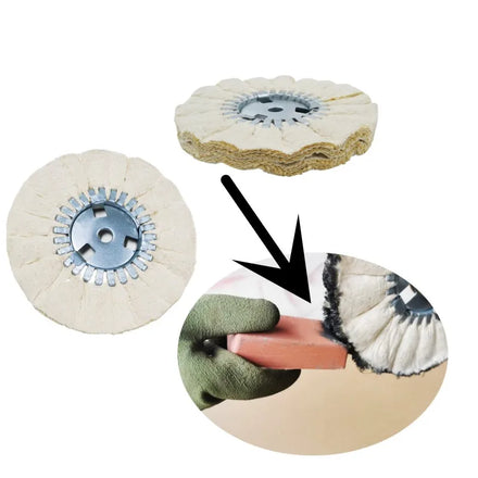 8-Inch Car Aluminum Wheel Manual Polishing Machine Sisal Cloth Wheel for Surface Cleaning and Grinding Blast Media Type