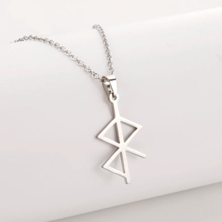 Rune Amulet Charms Pendant Necklace Norse Viking Runes Collection Stainless Steel Jewelry Gift