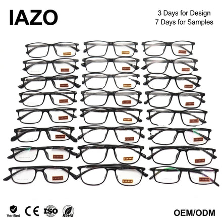 Retro TR90 Eyeglasses Frame Wholesale Pure Black TR90 Glasses Frame Glasses Mixed Batch