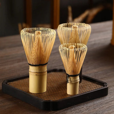 Traditional Matcha Whisk Made From Durable and Sustainable Golden Bamboo Japanese Ceremony Bamboo Matcha Practical Powder Whisk