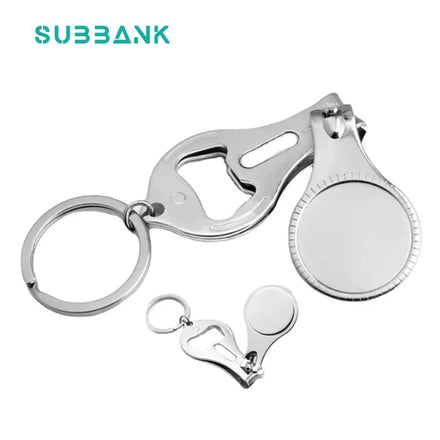 Subbank  Wholesale Sublimation Blank Metal Keychain Custom Print Logo Variety Styles Zinc Alloy Mirror Sublimation Key Chains