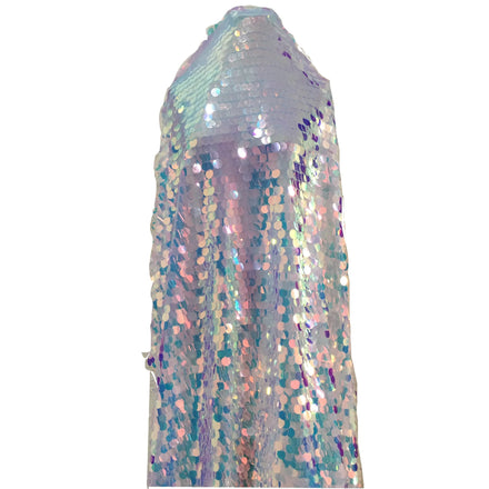 Illusionary Large Fish Scales 18MM Sequin Fabric Shooting Background Clothing Mesh Fabric Circular Sequin Fabric
