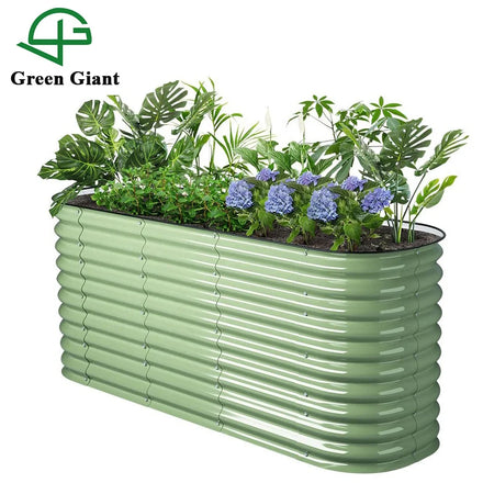 Huizhou Green Giant 32'' Tall 6.5'x2' Metal Modular Raised Garden Bed Kit (6 in 1) Vegetable Planter Boxes