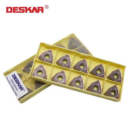 For DESKAR CNC Lathe Cutting Tools Carbide Inserts for Machining Universal WNMG080404 080408-MQ LF6018 Sharp Blades OEM