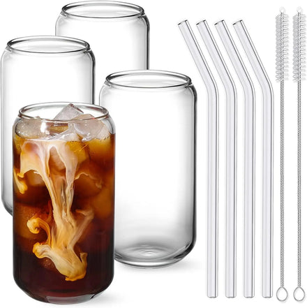 Wholesale Hot Sale High Quality 20oz Beer Coffee Juice Cup Beer Glass Mug with Wooden Lid and Straw