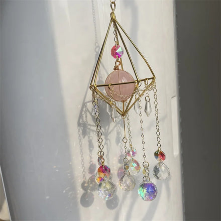 Handmade Sun Catcer Rainbow Crystal Ball Sun Catcher Crystal Prism Home Office Garden Decor