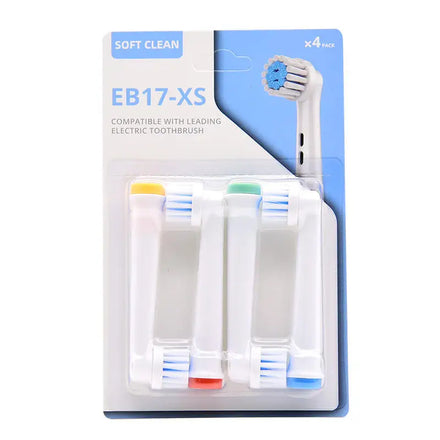 4Pcs/Pack EB17-XS Patented Electric Toothbrush Replacement Heads for Generic Oral Electric Toothbrush Heads Refill