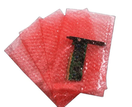 YP-P7 10*18cm Red Plastic Courier Bag/Electronic Component Anti-Static Bags/Customized Red Antistatic Bubble Bags