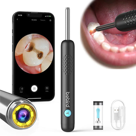 For R1 Intelligent Wireless 3MP Camera Ear Cleaning Tool 3-Axis Gyroscope 130mAh Battery for Dental Oral/Nasal Cavity