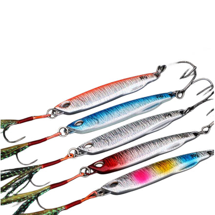 Wholesale T-Bait 10g 15g 20g 30g 40g JIg Fishing Lures Metal Artificial Sinking Jigging Hard Bait Pesca for Sea Fishing Bass
