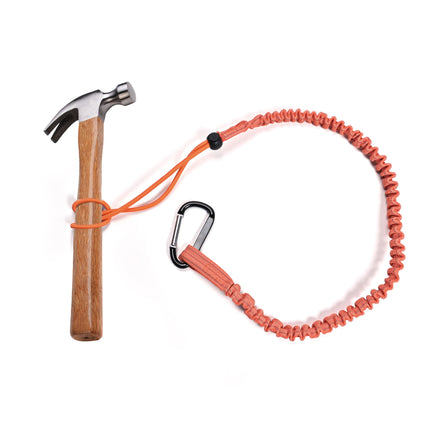 Wrist Lanyard Heavy Duty Retractable Tool Tethering Coiled Safety Lanyard Tool Crimp Carabiner for Tool Lanyard With Custom