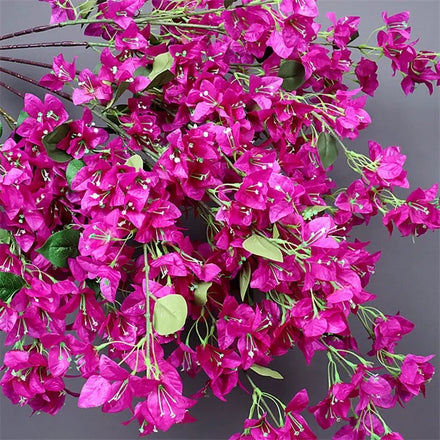 High Quality Long Stem 120CM Artificial Silk Pink Bougainvillea Branches Flower for Home Centerpiece Wedding Party Decoration