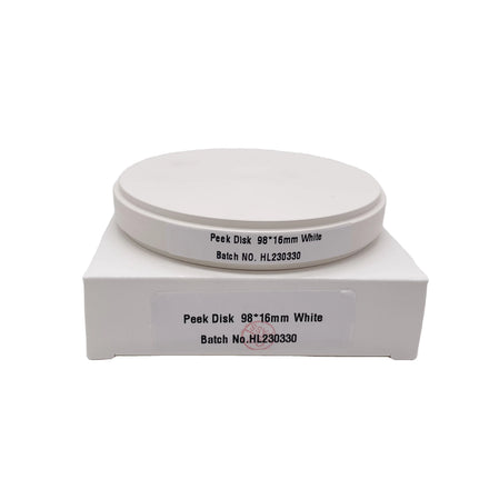 Wholesale 98mm Dental Lab Materials PEEK for Dental Crown Dental Bridge Hot Sale Custom Peek Dental Block