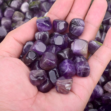 Irregular Amethyst Loose Tumble Meditation Gemstone Crystal Bulk Wholesale Carved Engraving Technique Healing Stone Figure