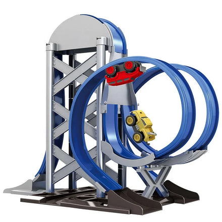 Kids Educational STEM Plastic Inertial Anti-Gravity Rail Car Puzzle DIY Roller Coaster Racing Toy