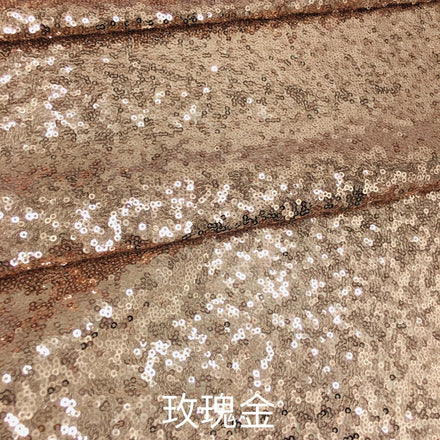 On Stock 3mm Sequin Fabric Random Mesh Wedding Performance Clothing Tablecloth Sequin Fabric Glossy Fabric