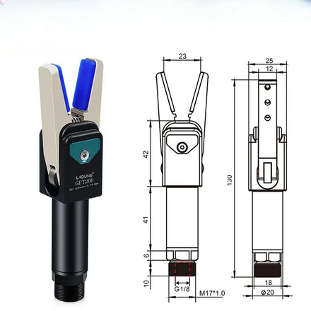 Factory Directly Wholesale Aluminum Pneumatic Water Mouth Clamp OEM for Robot Automation Arm