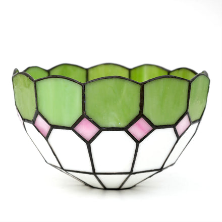 Customizable 8 Inch Stained Glass Lamp Shade Replacement Only Tiffany Style Minimalistic Mediterranean Lampshade