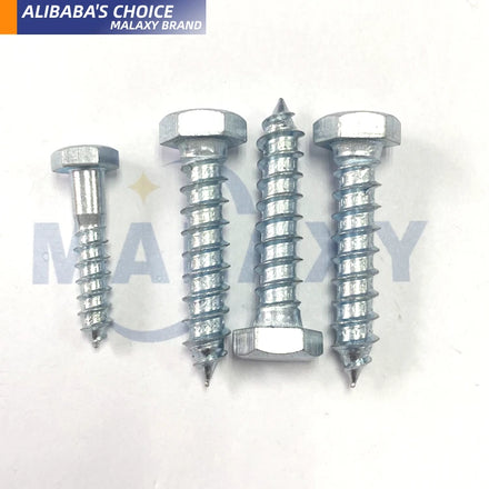 MALAXY Din571 304/316 Material Stainless Steel Hexagon Head Wood Screw Scaffold Coupler Nut and Bolt