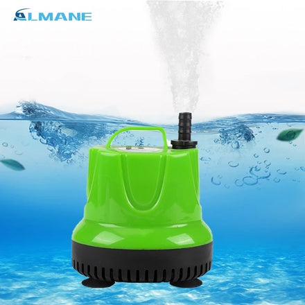 Eco-Friendly 6W Submersible Water Pump High Efficiency 350L/H 0.6m H-max Plastic Bottom Filter Aquarium Fish Tank Low Noise