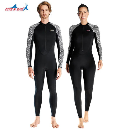 DIVE&SAIL Breathable Eco-Friendly Wetsuits Scuba Full Body Stinger Suit Dive Sun Protection One-Piece Swimwear RashGuard