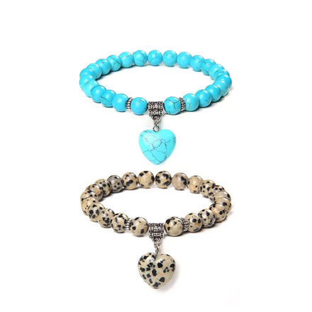 Hot Selling Natural Stone Quartz Crystal Tiger Eye Gemstone Bead Bracelet Stretch Lava Beads Fashion Wholesale Charms Bangles