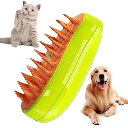 Self-Cleaning Steam Cat Brush for Removing Tangled and Loose Hair Pet Comb for Cats and Dogs Grooming