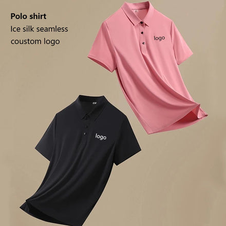 Custom Embroidery Man Clothes T-Shirt Vietnam Golf Blue Black 85% Nylon 15% Spandex Polo T Shirts