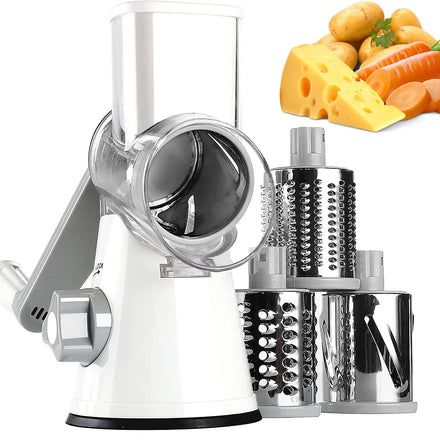 Premium Quality Rotary Cheese Grater Drum Grater Vegetable Slicer Shredder Potato Cutter