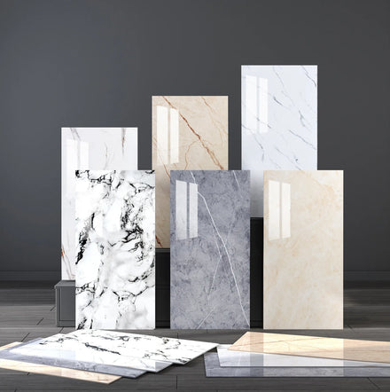 Self-adhesive Waterproof and Moisture-proof Bathroom Marble Sticker Refurbishment Background Wall Wallpaper