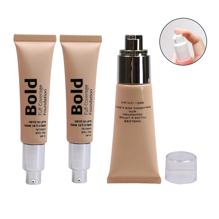 Airless Pump Tube Sunscreen Hand Eye BB Cream Tube Soft Squeeze Container Plastic Tubes for Cosmetic Packaging