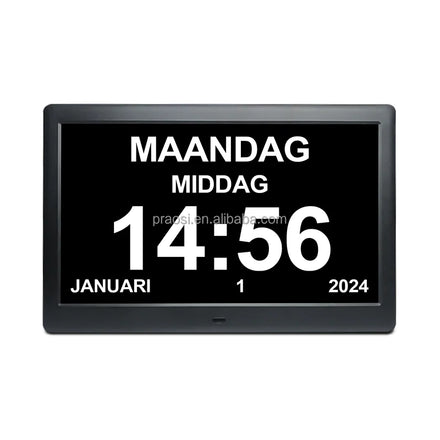 Multi Languages Smart Dimming Screen Medicine Reminder Alzheimer's Dementia Calendar Clock 7 8 10 Inch with Alarms Name Editable