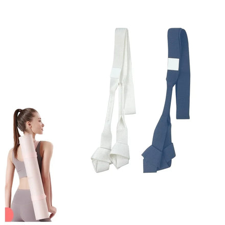 Low MOQ Adjustable Spandex/Polyester Durable Unisex Yoga Mat Strap Pilates Fitness Custom Logo Carry Strap Mat Holder