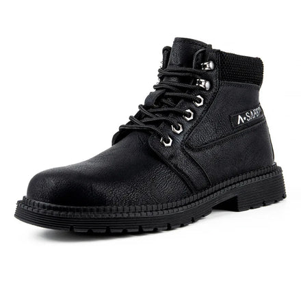 AMAWEI Steel Toe Safety Shoes Outdoor Anti-Puncture Waterproof Work Boots 813