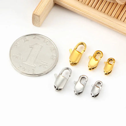 Manufacturer Supplier Connection Buckle DIY Accessory Jewelry Findings Mirror Polished 13mm Square Stainless Steel Plated