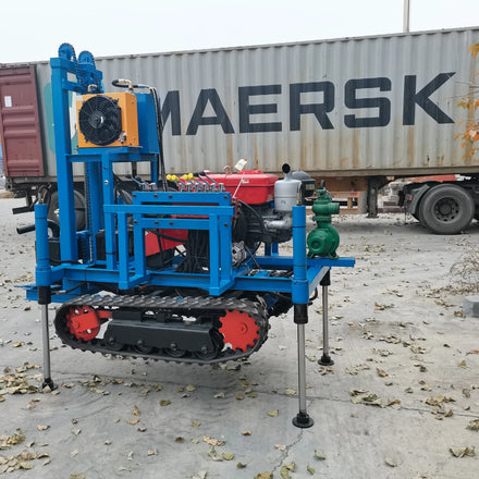 22HP Crawler Drilling Rig 180M Depth Mini Portable Crawler Water Well Drilling Rig for Sale