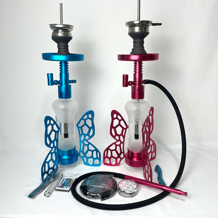 Aluminium Hitech Hookah Hookah Set With Led Light