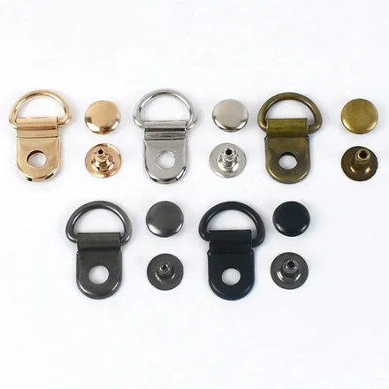 Deepeel AP433 9*14mm Luggage Bag Accessories DIY Sewing Detachable Carabiner Screw Clasp Hook Buckle Metal D Ring Buckles