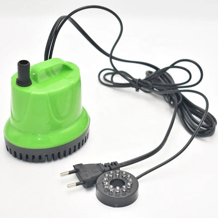 Water Pump Aquarium 40W Plastic 2500L/H LED Lights Aquarium Bottom Sucking Submersible Pump Anti-Dry Burning Fountain Spout