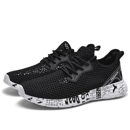 Hot Sale Cheap Men Shoes Light Sports Shoes Men Women Black Knit Sneakers Breathable Casual Walking Shoes