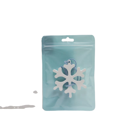 Custom Logo Christmas Snowflake Hanging Aroma Stone Scented Plaster Car Wardrobe Air Freshener Diffuser Home Fragrance Gift