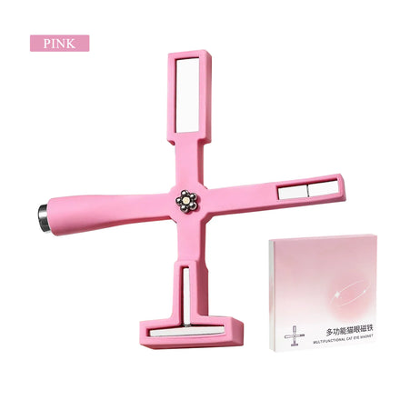 Cross Shape 5 in 1 Multifunction Cat Eye Effect Magnets Nail Polish Magnetic Stick Flower Magnet Cateye Tool