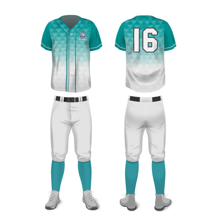 Wholesale Youth Men's Blank Baseball Shirts Sublimated Sportswear Uniform Custom Baseball Jersey Set