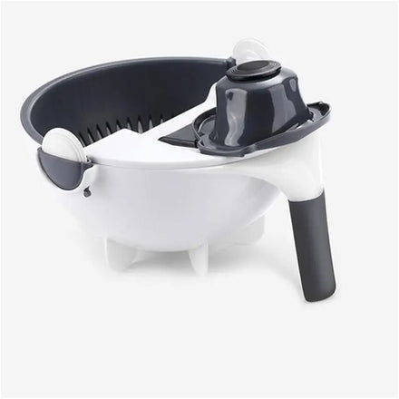 Multi Function Vegetable Cutter Slicer Manual Food Chopper with Interchangeable Blades Kitchen Tool