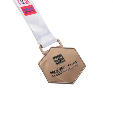 Custom Religious Zinc Alloy Metal Gold Plated Blank Logo Cups Chess Trophies and Medals With Sublimation Ribbon Lanyard
